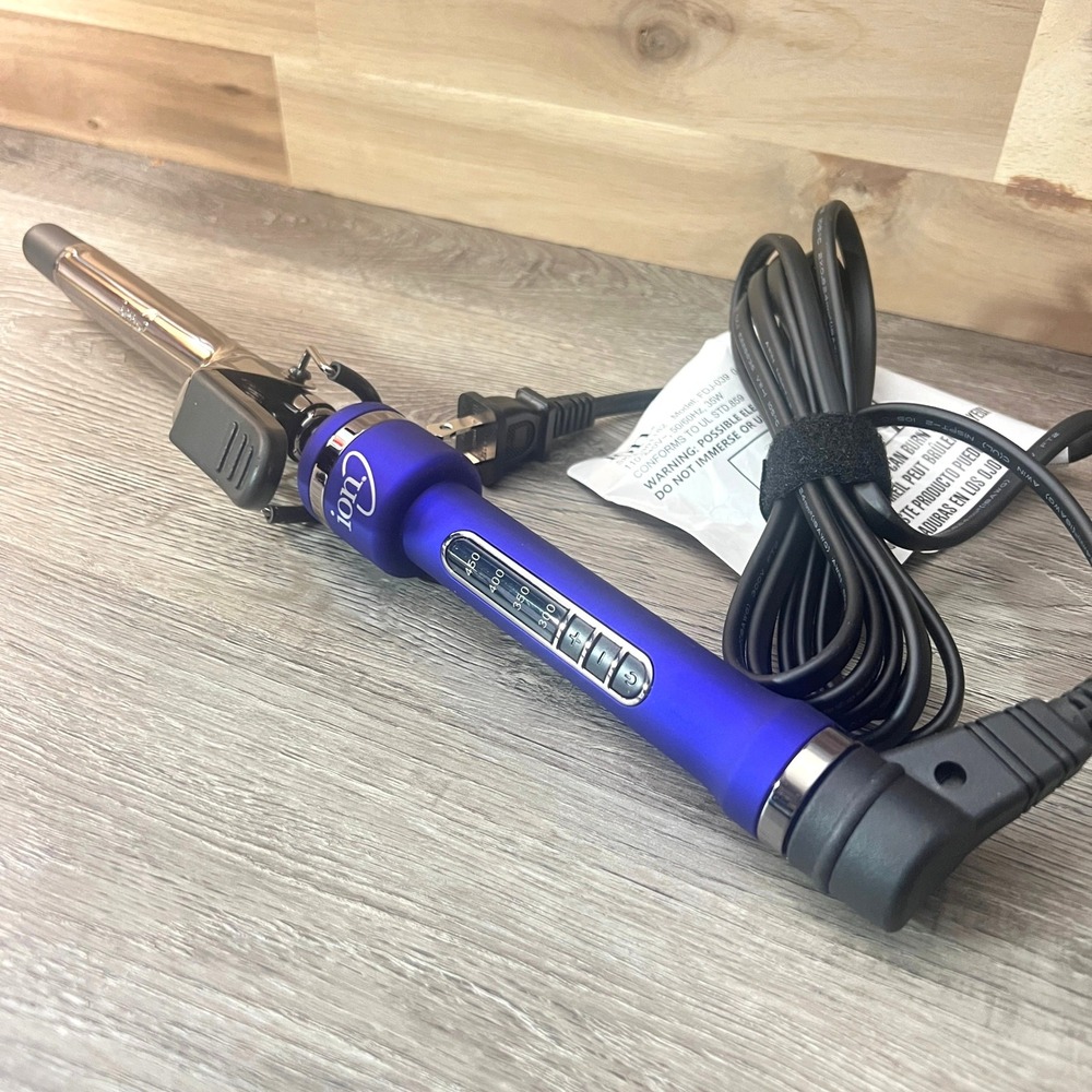 Ion Titanium Pro Curling Iron 3/4 Inch Purple Professional Hair Styler 450F